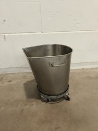 Stainless steel tub on cart